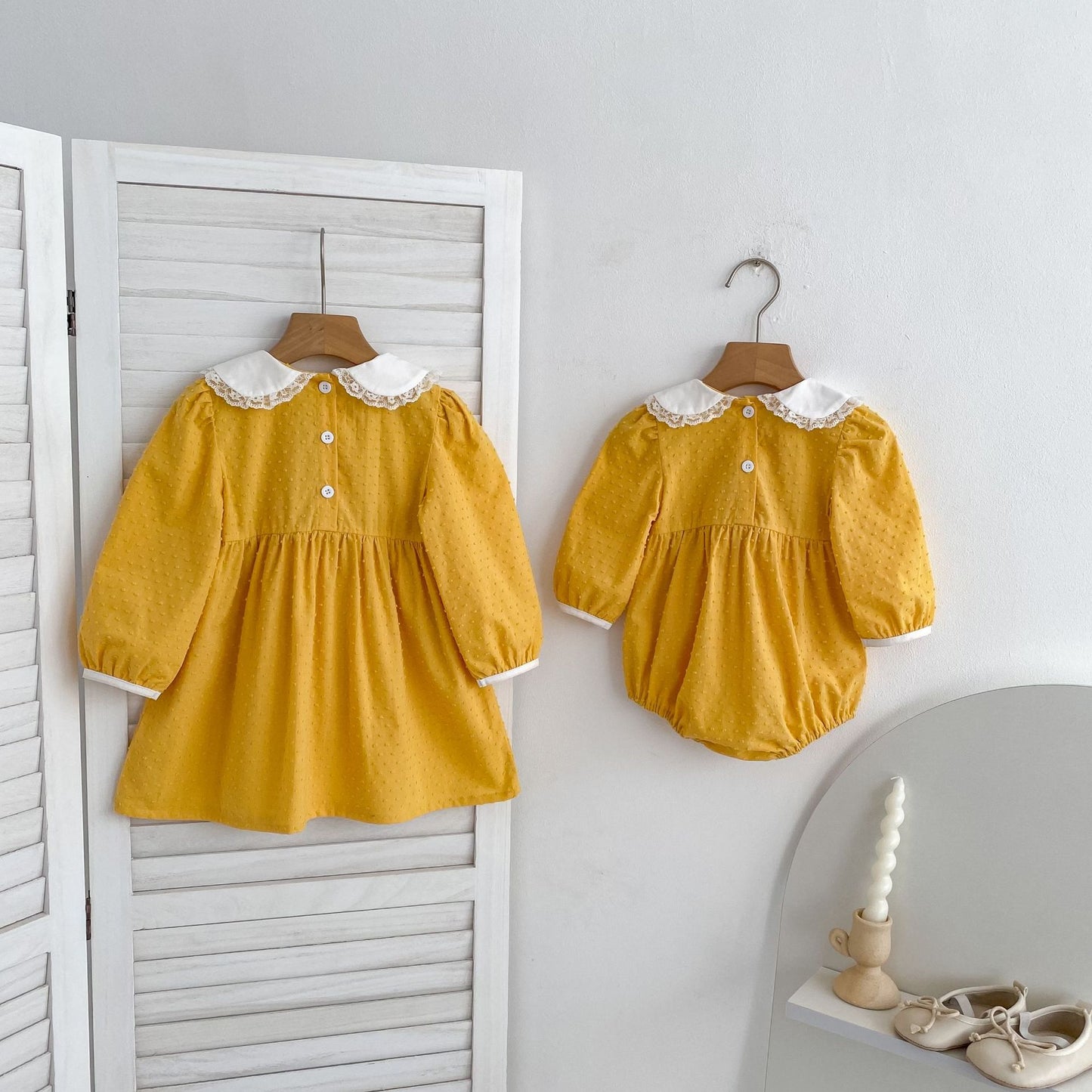 Arrival Spring and Autumn Flowers Pattern Lace Trim Baby Kids Girls Onesies and Dress – Princess Sister Matching Set, MyKids-USA®, Baby & Toddler Outfits, MyKids-USA -  -  -  -  -  -  - .