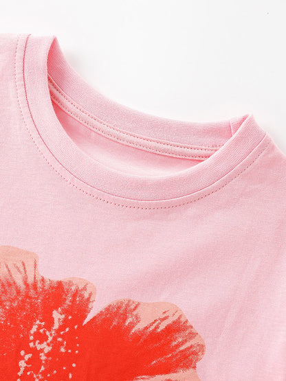Arrival Summer Baby Kids Girls Short Sleeves Flowers Pattern T-shirt and Shorts Clothing Set, MyKids-USA®, Baby & Children's Outfits, MyKids-USA -  -  -  -  -  -  - .
