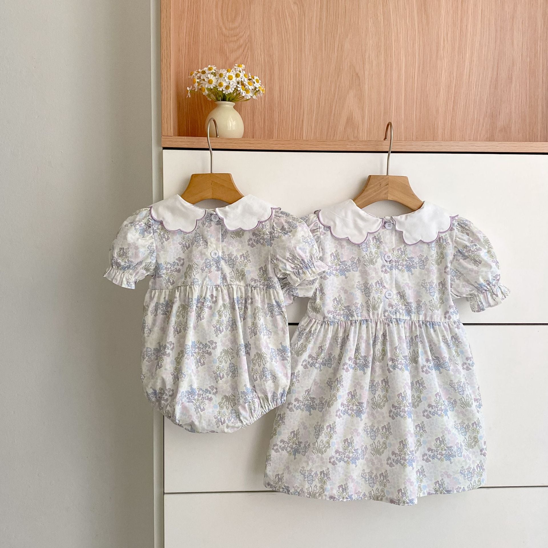 Arrival Summer Flowers Pattern Baby Kids Girls Onesies and Dress – Princess Sister Matching Set, MyKids-USA®, Baby & Children's Outfits, MyKids-USA -  -  -  -  -  -  - .