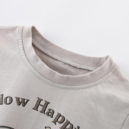 Summer Arrival Girls’ Flowers and Cartoon Pattern Short Sleeves T-shirt in European and American Style, MyKids-USA®, T-Shirts, MyKids-USA -  -  -  -  -  -  - 