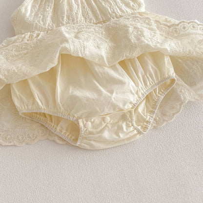 Summer Arrival Baby Girls Sleeveless Flowers Pattern Embroidery Bodysuit, MyKids-USA®, Baby One-Pieces, MyKids-USA -  -  -  -  -  -  - .