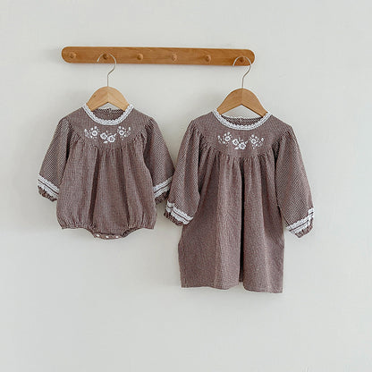 Fashion Soft Cotton Baby Girl Onesie & Girl Dress