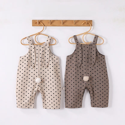 Spring Arrival Baby Unisex Sleeveless Dots Pattern Rompers Overalls, MyKids-USA®, Baby One-Pieces, MyKids-USA -  -  -  -  -  -  - .