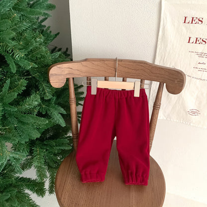 Winter and Autumn Baby Kids Unisex Letters and Teddy Bear Pattern Long Sleeves Hoodies and Red Pants Christmas Clothing Set, MyKids-USA®, Baby & Toddler Outfits, MyKids-USA -  -  -  -  -  -  - 