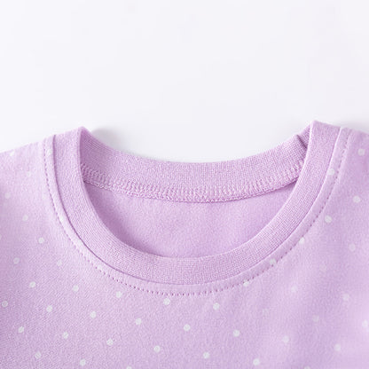 Autumn and Spring Arrival Purple Dancers Cartoon Pattern Long Sleeves Dress for Stylish Girls, MyKids-USA®, Baby & Toddler Dresses, MyKids-USA -  -  -  -  -  -  - 