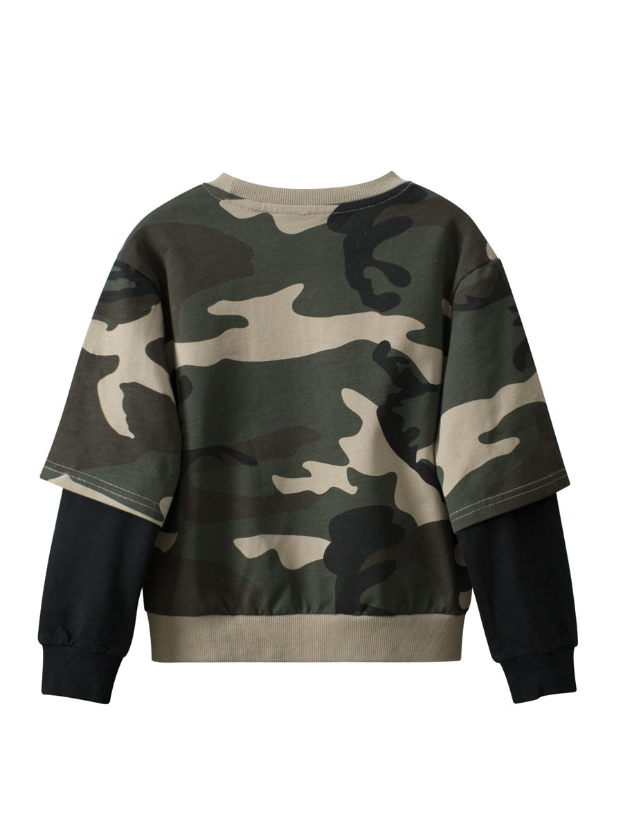 Baby Boy Kids Camouflage Pattern Crew Neck Long Sleeves Warm Cozy Pullover, MyKids-USA®, Baby & Toddler Outerwear, MyKids-USA -  -  -  -  -  -  - 