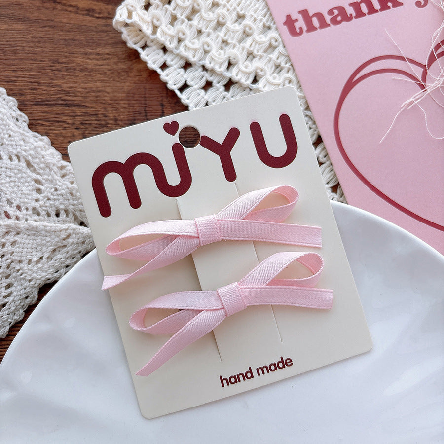 Collection of 2 Versatile Butterfly-bows Pattern Hair Clips, MyKids-USA®, Hair Pins, Claws & Clips, MyKids-USA - Size/Age - Average Size (0-12Y） - Color - Light Pink -  -  - TR2601222224-D.