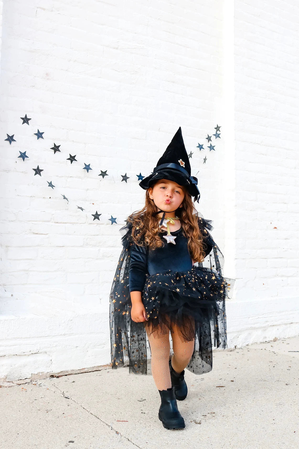 Arrival Girls’ In-Stock Sweet Mesh Cape (25cm*20cm) for Halloween Parties, MyKids-USA®, Costume Accessories, MyKids-USA - Size/Age - Average - Color - Black -  -  - TR2508201828-A.