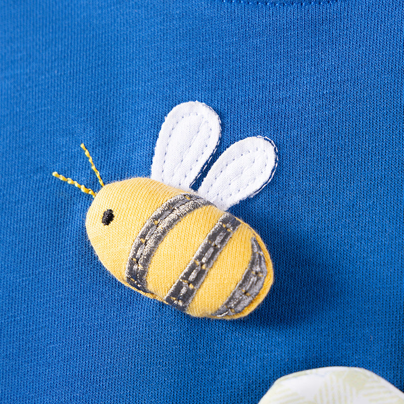 Spring and Autumn Girls Flower and Insects Cartoon Pattern Long Sleeves Sweatshirt and Pants Clothing Set, MyKids-USA®, Baby & Toddler Outfits, MyKids-USA -  -  -  -  -  -  - 