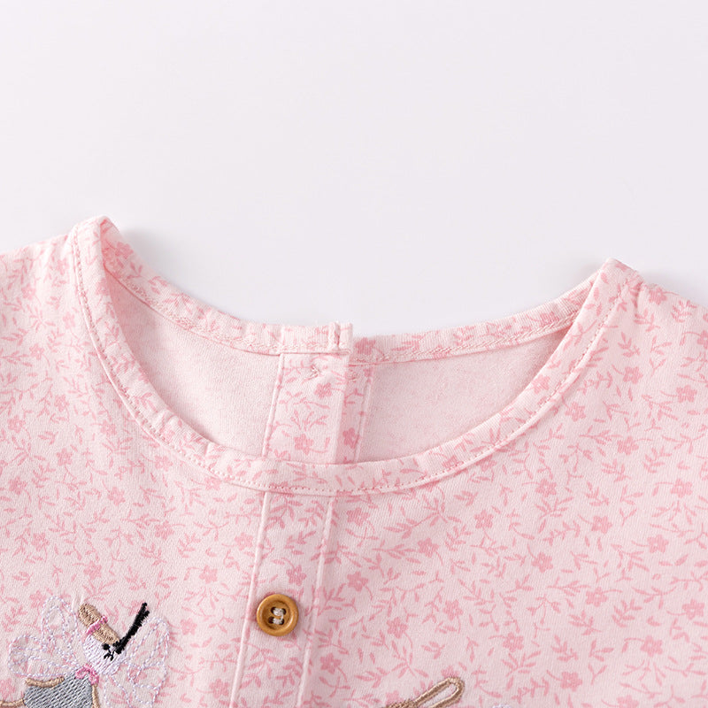 Arrival Autumn Girls Cartoon Embroidered and Floral Pattern Long Sleeves Dress, MyKids-USA®, Baby & Toddler Dresses, MyKids-USA -  -  -  -  -  -  - 