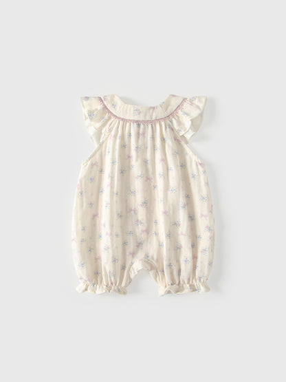 Summer Arrival Baby Girls Fly Sleeves Flowers Pattern Rompers Bodysuits, MyKids-USA®, Baby & Children's One-Pieces, MyKids-USA -  -  -  -  -  -  - .