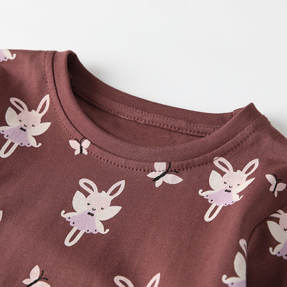 Spring and Autumn Girls Fairy Cartoon Pattern Long Sleeves Top and Pants Clothing Set, MyKids-USA®, Baby & Toddler Outfits, MyKids-USA -  -  -  -  -  -  - 