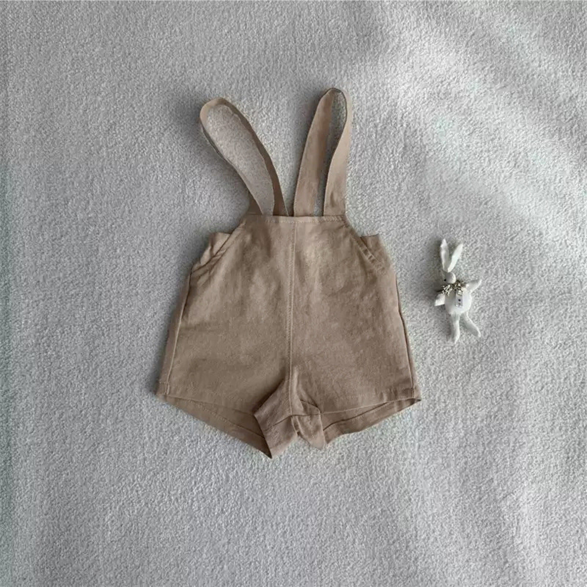 Summer Hot Selling Baby Kids Unisex Sleeveless Solid Color Overalls, MyKids-USA®, Baby One-Pieces, MyKids-USA - Size/Age - 73 (6-9M) - Color - Apricot -  -  - TR2505232200-A