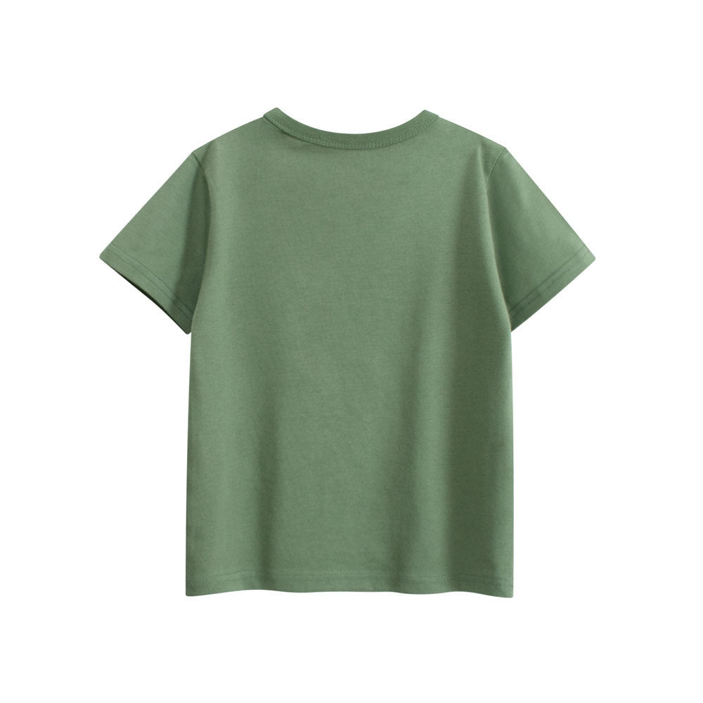 Summer Boys and Girls’ Cartoon and Letters Pattern T-shirt in European and American Style