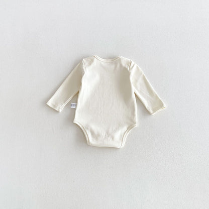 MyKids-USA® Autumn Arrival Baby Long Sleeves Cute Teddy Bear Pattern Bodysuit