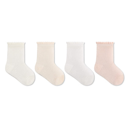 Summer and Spring Baby Kids Breathable Solid Color Socks Set, MyKids-USA®, Baby & Toddler Socks & Tights, MyKids-USA - Size/Age - XS (0-6M) - Color - Beige -  -  - TR2605132258-B.