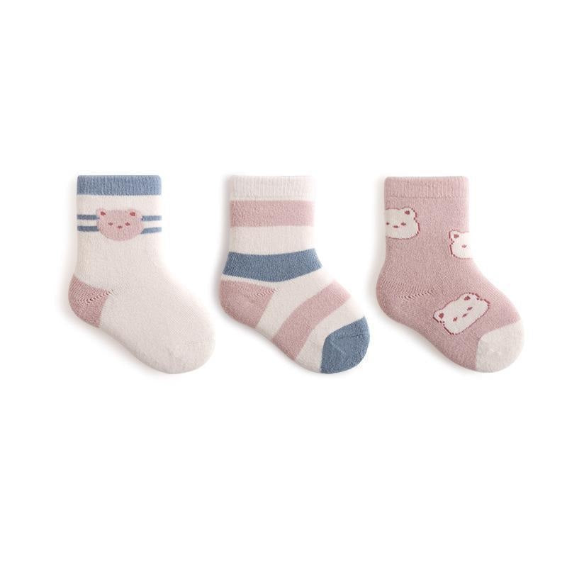 Autumn and Winter Arrival Baby Unisex Breathable Animals Pattern Cute Socks 1 Lot=3-Pair Set, MyKids-USA®, Baby & Toddler Socks & Tights, MyKids-USA -  -  -  -  -  -  - .