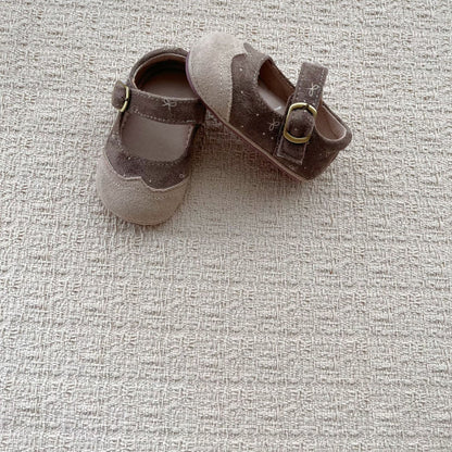 MyKids-USA® Baby Girl Faux Suede Bowknot Soft Sole Shoes