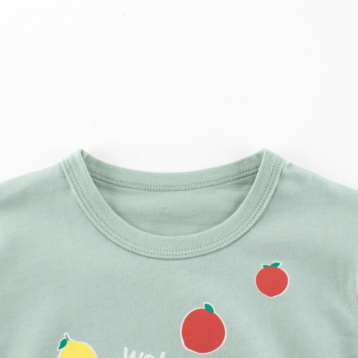 Summer Baby Kids Girls Letters and Fruits Cartoon Print Short Sleeves Crew Neck Top Shirt, MyKids-USA®, Shirts, MyKids-USA -  -  -  -  -  -  - 