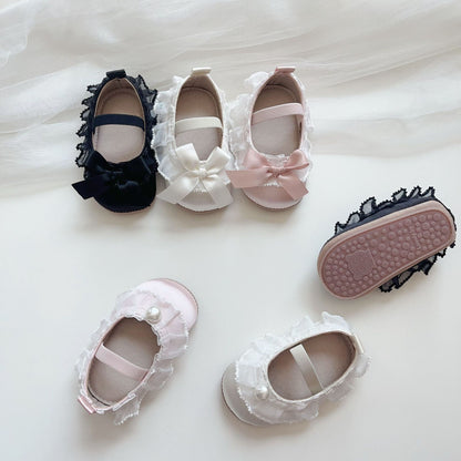 Summer Baby Girl Lace Trim Toddler Soft-Sole Anti-slip Walking Shoes, MyKids-USA®, First Steps & Crawlers, MyKids-USA -  -  -  -  -  -  - .