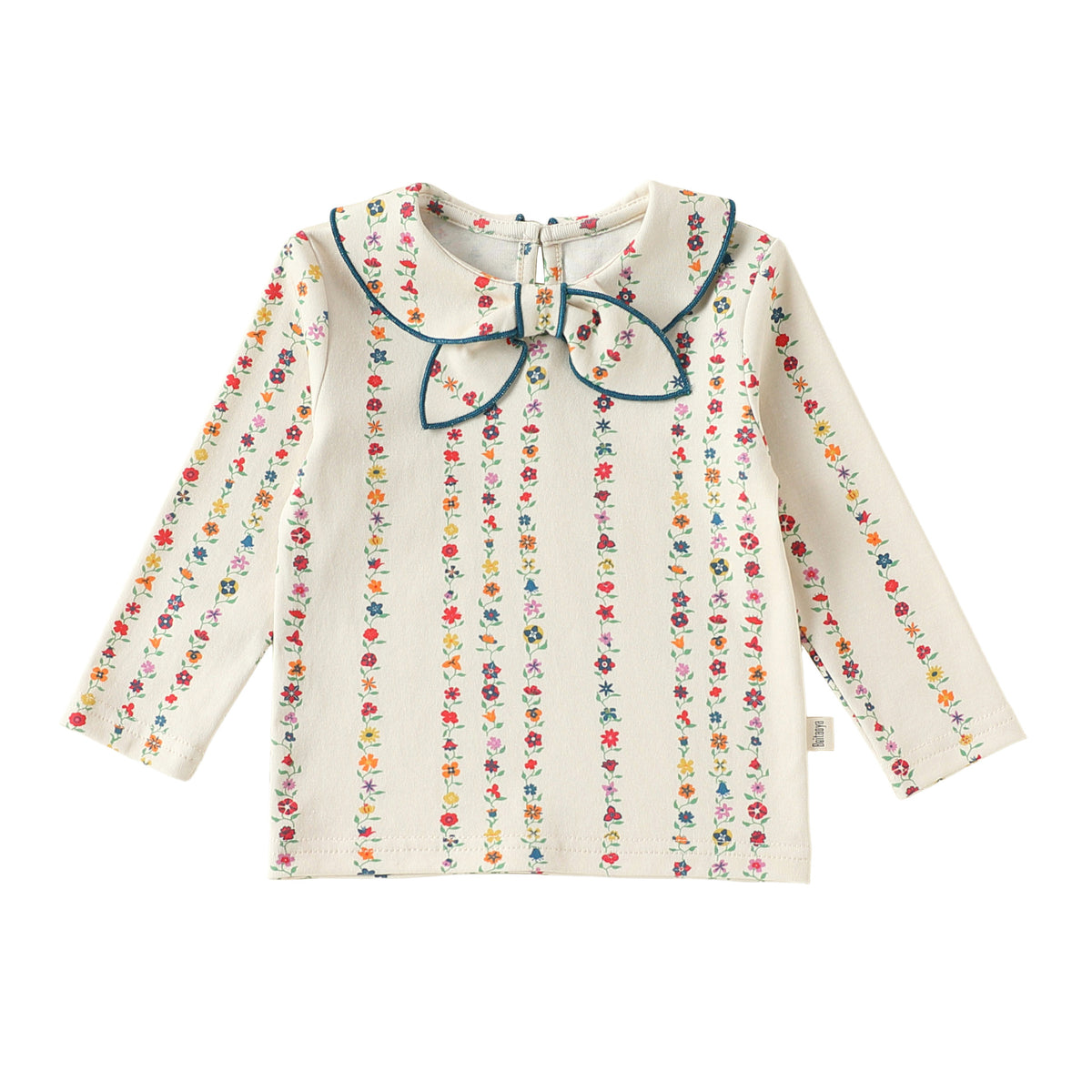 MyKids-USA® Spring and Autumn Baby Kids Girls Long Sleeves Flowers Striped Pattern Top and Pants