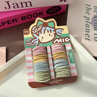 Basic Candy Color Elastic Hair Tie Wholesale, MyKids-USA®, Ponytail Holders, MyKids-USA - Size/Age - Average Size (0-12Y） - Color - Light Blue -  -  - TR2604202206-D.
