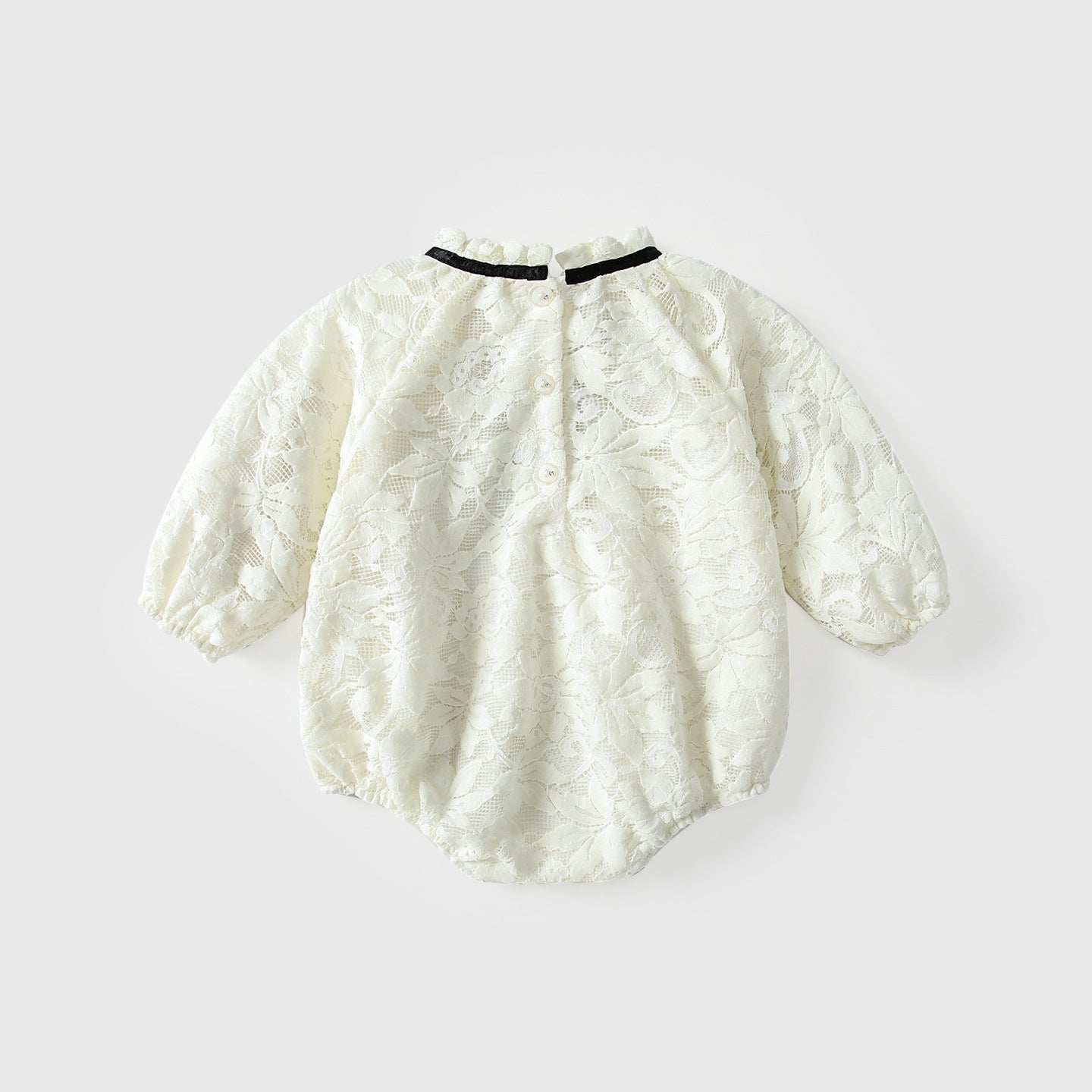 Arrival Autumn Baby Girls Lace and Flowers Long Sleeves Beige Onesies, MyKids-USA®, Baby One-Pieces, MyKids-USA -  -  -  -  -  -  - 