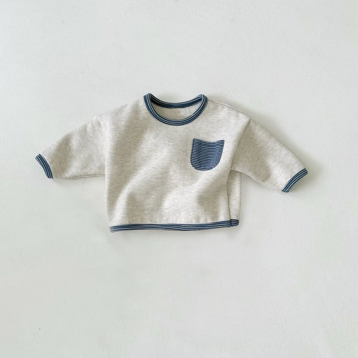Arrival Spring and Autumn Baby Kids Unisex Striped Pattern Top, MyKids-USA®, Baby & Toddler Coats & Jackets, MyKids-USA - Size/Age - 73 (6-9M) - Color - Grey -  -  - TR2601112359-A.