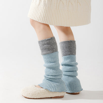 Winter and Autumn Baby Kids Girls Breathable Color Patchwork Legs Sleeves Socks, MyKids-USA®, Baby & Toddler Socks & Tights, MyKids-USA - Size/Age - Average Size (0-12Y） - Color - Blue -  -  - TR2601181618-B.