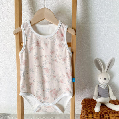 Summer Arrival Baby Sleeveless Floral Pattern Bodysuits, MyKids-USA®, Bodysuits, MyKids-USA - Size/Age - 66 (3-6M) - Color - Pink -  -  - TR2605182218-B.