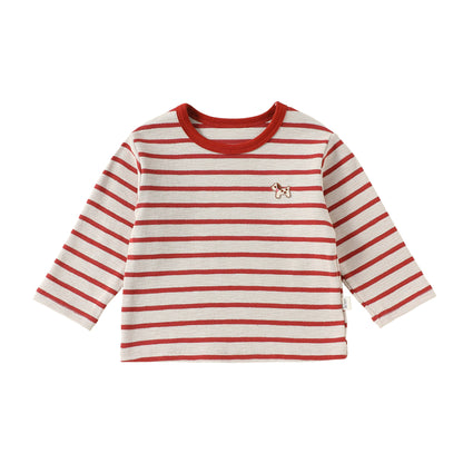 MyKids-USA® Autumn Arrival Baby Kids Unisex Long Sleeves Striped Pattern Top