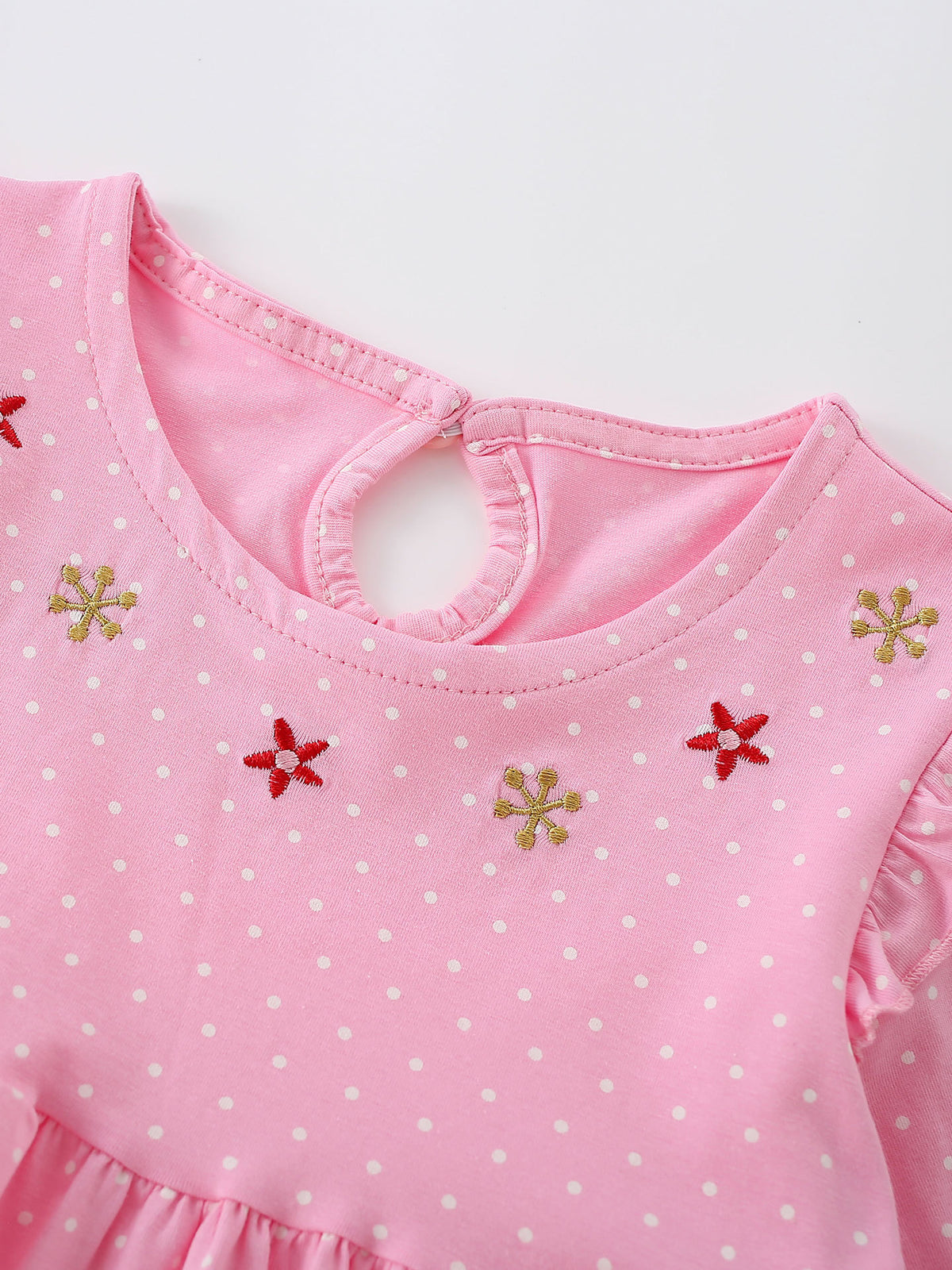 MyKids-USA® Autumn Arrival Baby Kids Girls Princess Christmas Cartoon Pattern Long Sleeves Dress