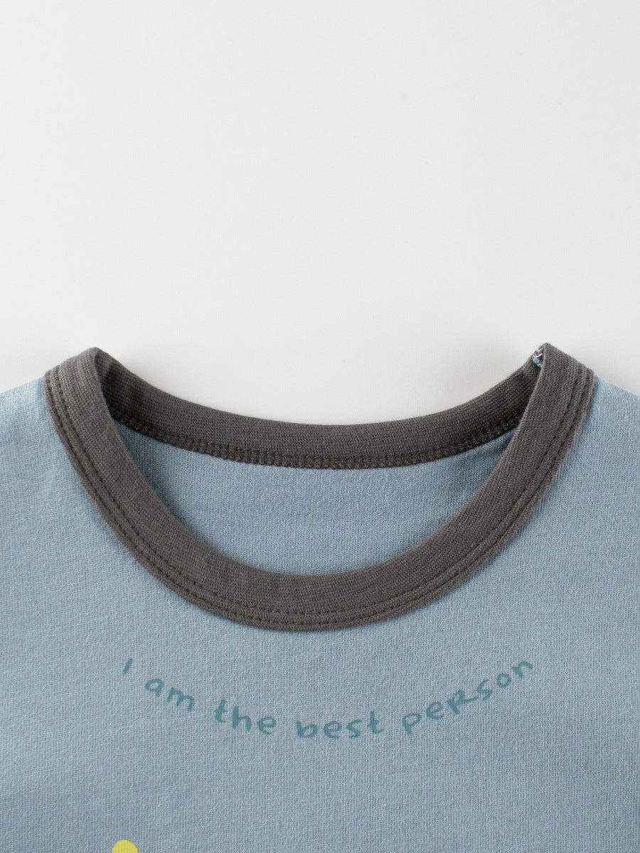 Autumn Baby Boys Letters and Animals Print Long Sleeves Crew Neck Base Top Shirt, MyKids-USA®, Baby & Toddler Outerwear, MyKids-USA -  -  -  -  -  -  - 