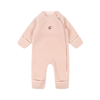 Winter Arrival Baby Unisex Long Sleeves Fruits Pattern Fluffy Rompers, MyKids-USA®, Baby One-Pieces, MyKids-USA - Size/Age - 66 (3-6M) - Color - Pink -  -  - TR2512271001-B.