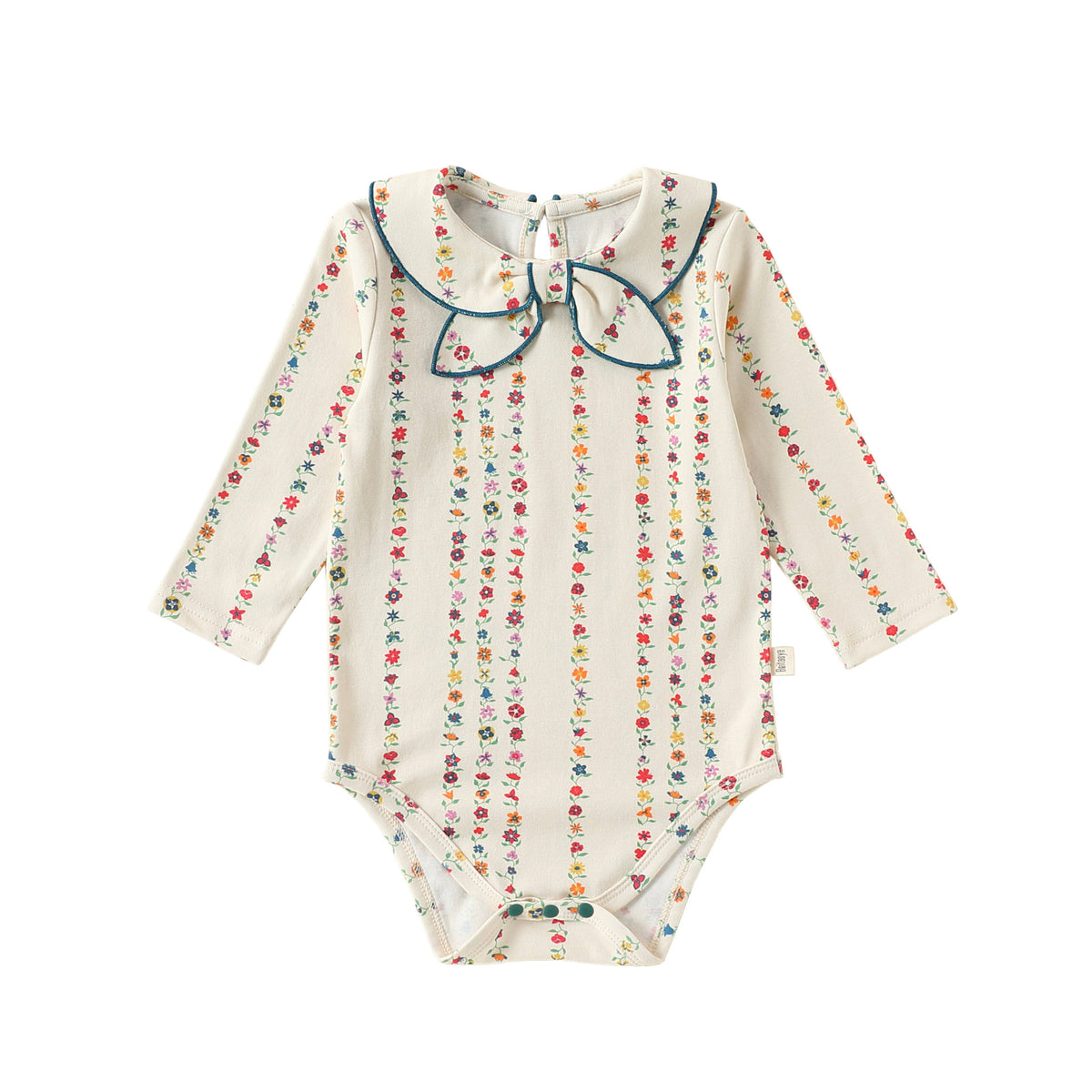 MyKids-USA® Autumn Arrival Baby Kids Girls Princess Long Sleeves Flowers Pattern Bodysuit