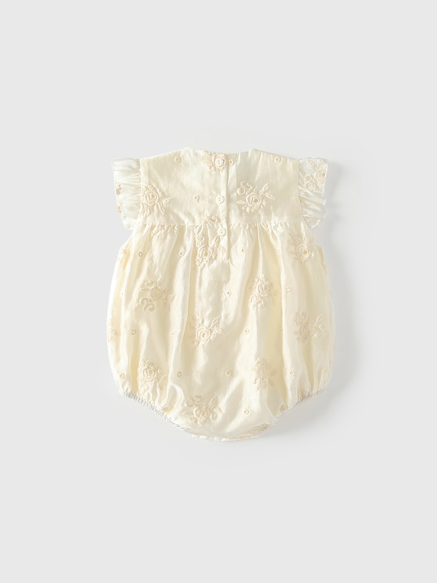 Summer Arrival Baby Girls Fly Sleeves Flowers Embroidered Pattern Bodysuit, MyKids-USA®, Baby & Children's One-Pieces, MyKids-USA -  -  -  -  -  -  - .