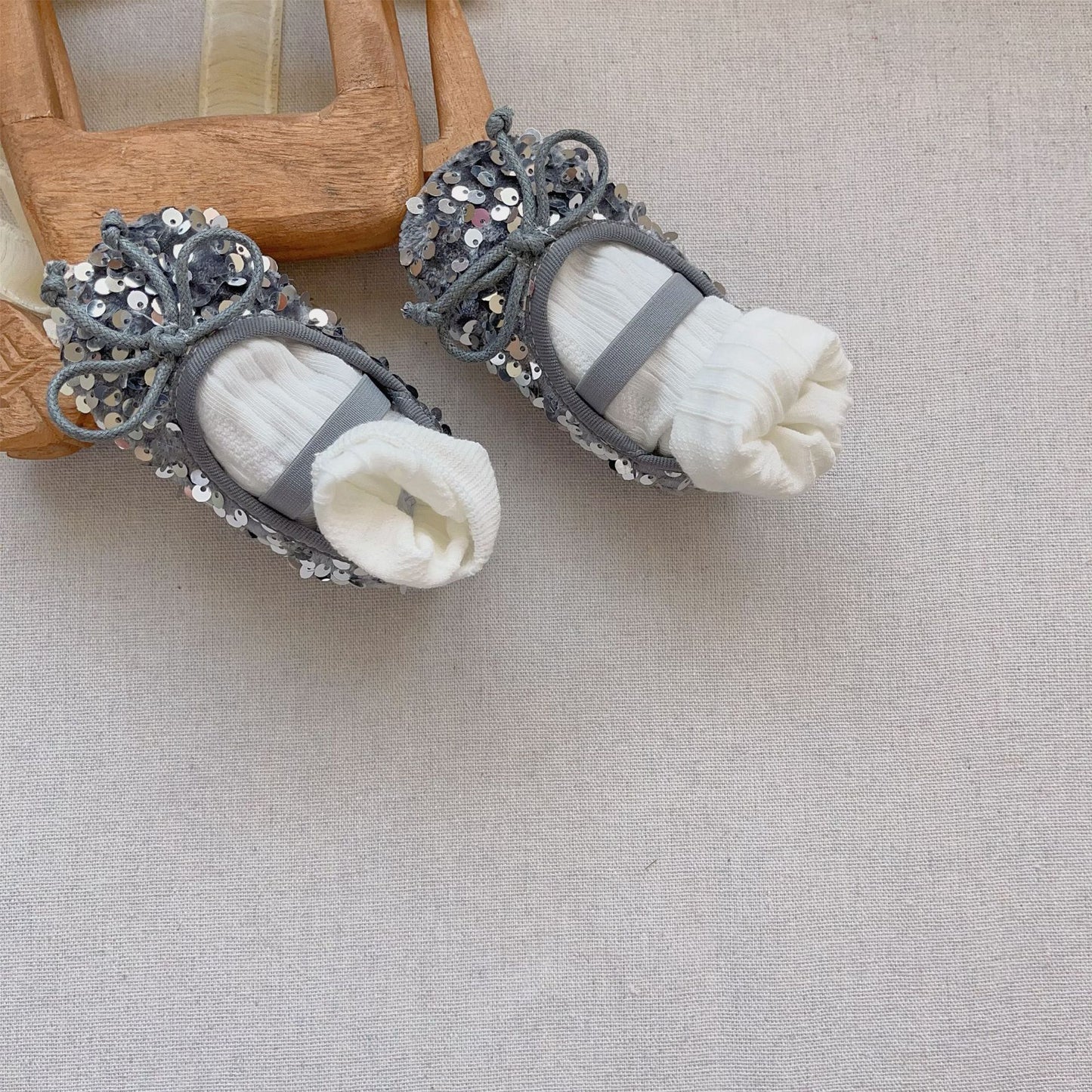 Autumn Baby Girl Sequin Design Toddler Soft-Sole Anti-slip Walking Shoes, MyKids-USA®, Baby & Toddler Shoes, MyKids-USA - Size/Age - insole length 11.00 cm - Color - Grey -  -  - TR2410071656-B