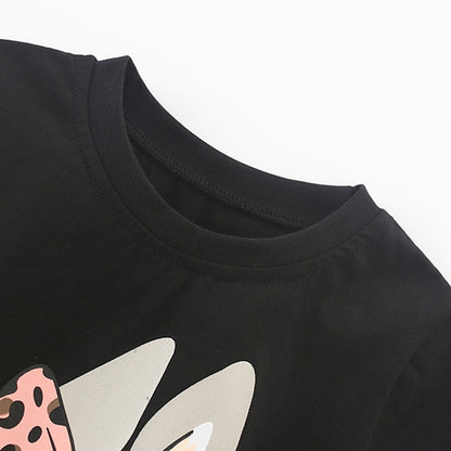 Summer Girls’ Animals Cartoon Pattern T-shirt in European and American Style, MyKids-USA®, Baby & Toddler Tops, MyKids-USA -  -  -  -  -  -  - 