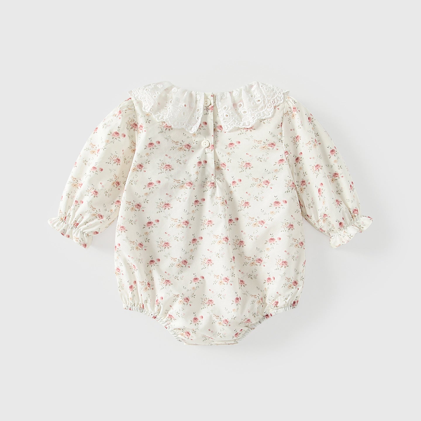 Arrival Spring Baby Girls Flowers Pattern Long Sleeves Beige Onesies with Collar, MyKids-USA®, Baby One-Pieces, MyKids-USA -  -  -  -  -  -  - .