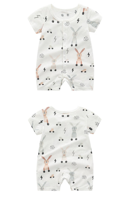 Summer Arrival Baby Short Sleeves Animals Cartoon Pattern Rompers Bodysuits, MyKids-USA®, Baby & Children's One-Pieces, MyKids-USA -  -  -  -  -  -  - .