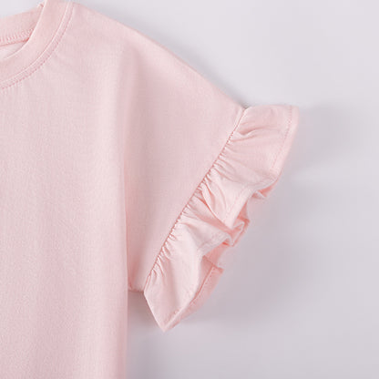 Summer Hot Selling Baby Kids Girls Short Sleeves Cartoon Pattern T-shirt and Floral Shorts Clothing Set, MyKids-USA®, Baby & Toddler Outfits, MyKids-USA -  -  -  -  -  -  - .