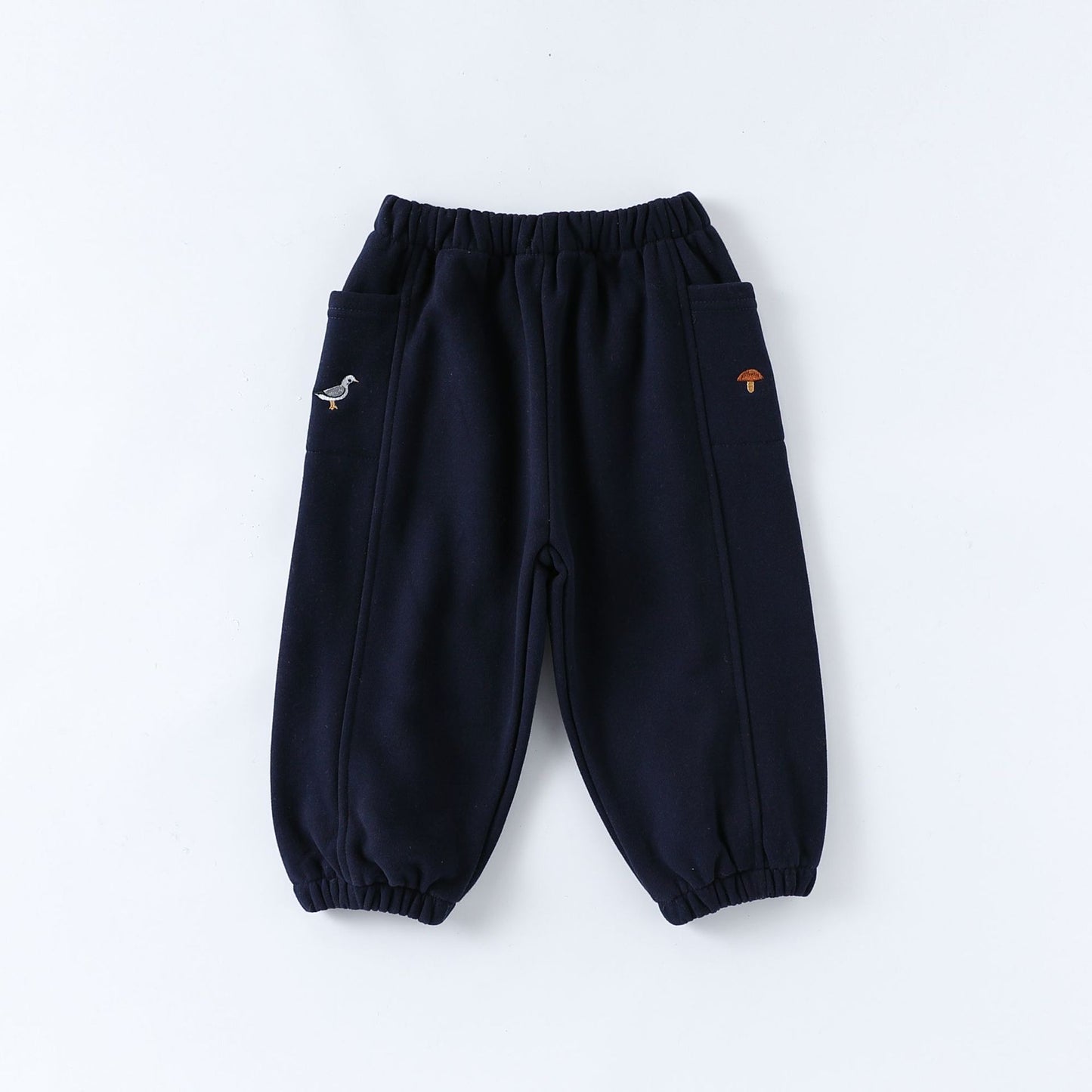 Autumn Arrival Casual Baby Kids Simple Embroidered Pattern Pants, MyKids-USA®, Trousers, MyKids-USA - Size/Age - 73 (6-9M) - Color - Navy Blue (Dark Blue) -  -  - TR2509262358-C