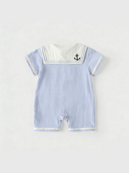 Summer Arrival Baby Short Sleeves Color Patchwork Navy Style Rompers Bodysuits, MyKids-USA®, Baby & Children's One-Pieces, MyKids-USA -  -  -  -  -  -  - .