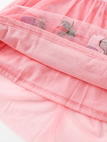 Summer Arrival Animals and Flowers Pattern Fly Sleeves Crew Neck Dress for Stylish Girls, MyKids-USA®, Baby & Children's Dresses, MyKids-USA -  -  -  -  -  -  - .