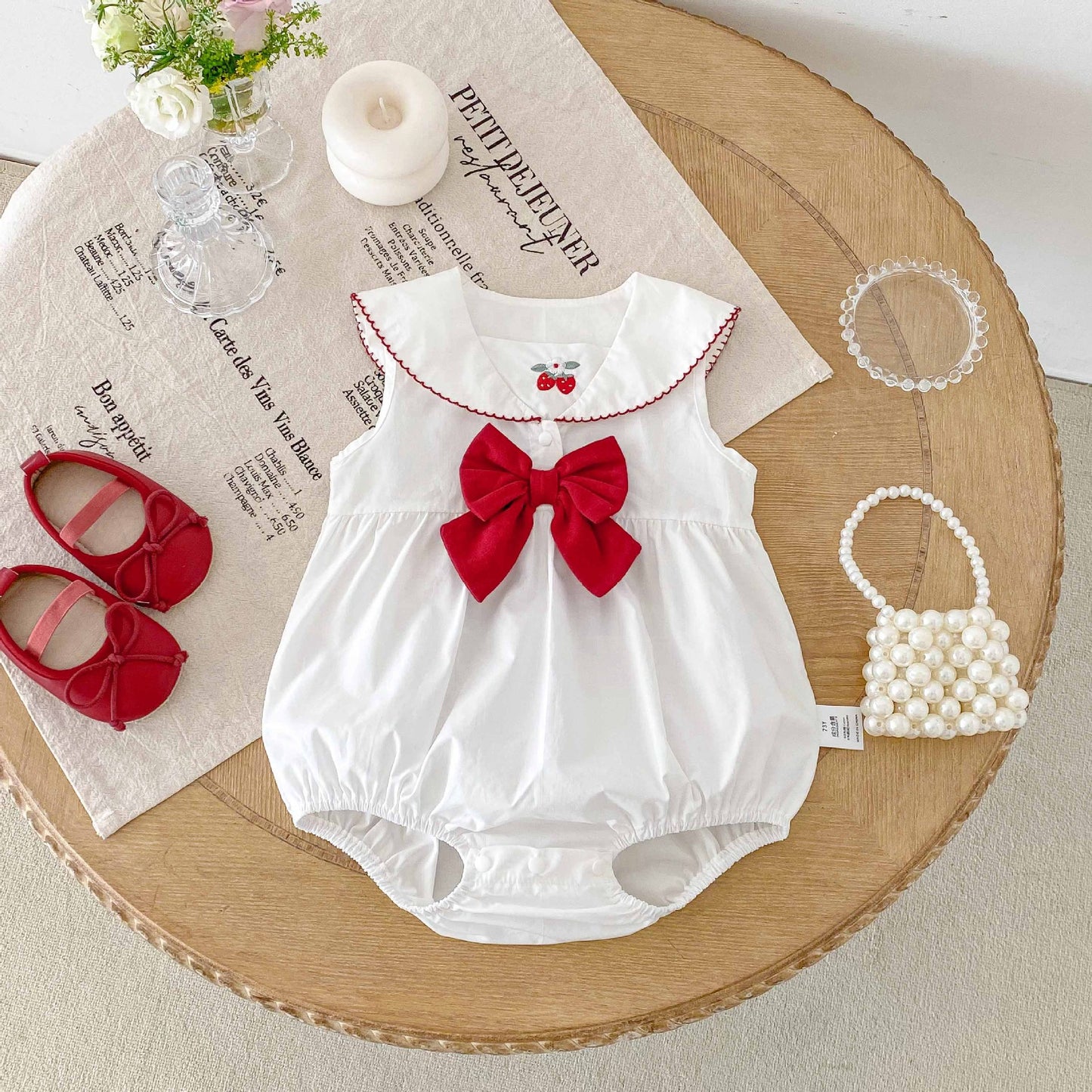 Summer Arrival Baby Girls Cute Strawberry Pattern Sleeveless Onesies, MyKids-USA®, Baby One-Pieces, MyKids-USA -  -  -  -  -  -  - 