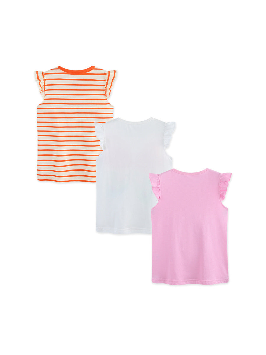Summer Baby Kids Fruits and Animals Cartoon Pattern T-shirt Clothing Set for Girls, MyKids-USA®, Baby & Children's Outfits, MyKids-USA -  -  -  -  -  -  - .
