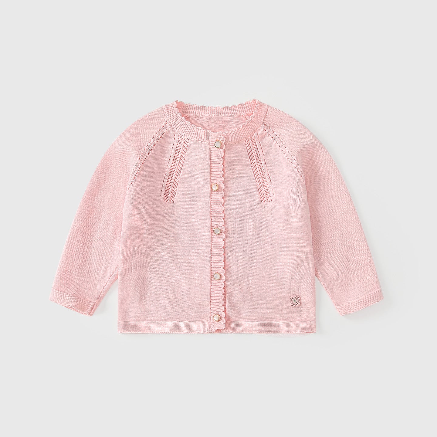 Arrival Autumn Baby Kids Girls Hollow-out Pattern Long Sleeves Cardigan, MyKids-USA®, Cardigans, MyKids-USA - Size/Age - 80 (9-12M) - Color - Pink -  -  - TR2509012059-B