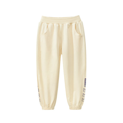 European And American Children’s Spring Cotton Girls’ Rabbits Cartoon Pants – Casual Kids Trousers, MyKids-USA®, Baby & Toddler Bottoms, MyKids-USA - Size/Age - 90 (12-24M) - Color - Apricot -  -  - TR2312061337-A