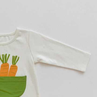 Autumn Arrival Baby Unisex Long Sleeves Carrots Pattern Onesies with Hat, MyKids-USA®, Baby & Toddler Outfits, MyKids-USA -  -  -  -  -  -  - 