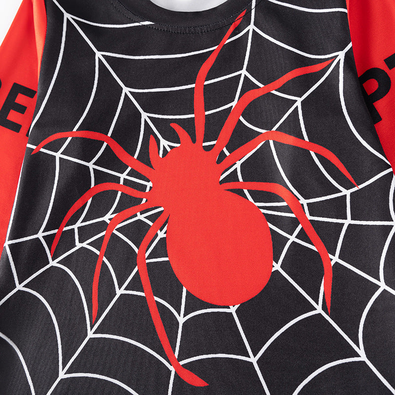 Spider & Web Kids Pajama Set – Long Sleeve Shirt and Pants, Fun Cartoon Design, MyKids-USA®, Baby & Toddler Sleepwear, MyKids-USA -  -  -  -  -  -  - 